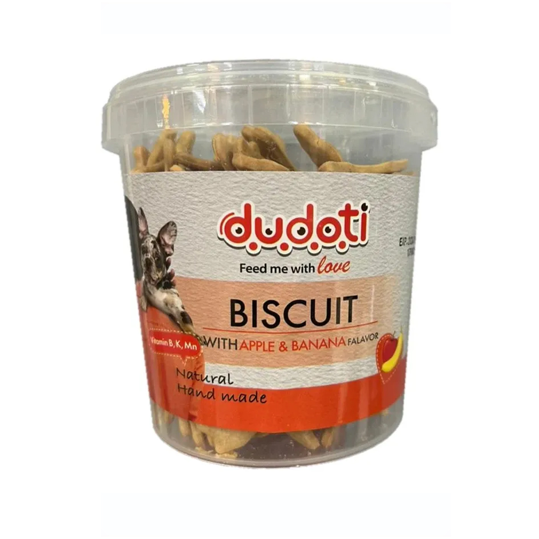 تشویقی بیسکویتی سگ دودوتی با طعم سیب و موز