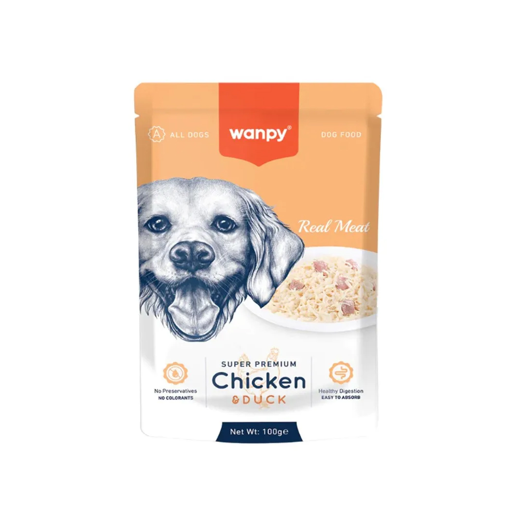 پوچ سوپر پریمیوم سگ ونپی با طعم مرغ و اردک