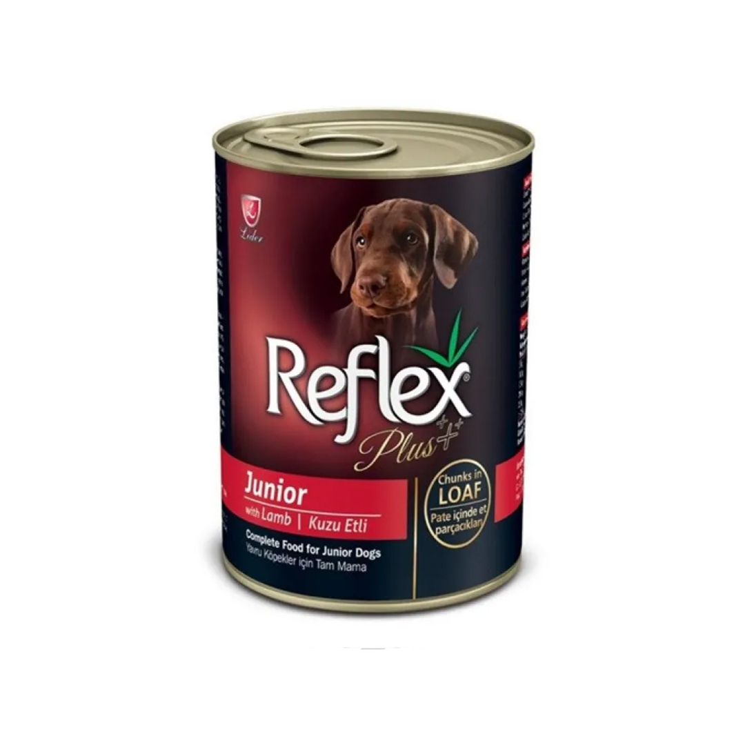 کنسرو توله سگ رفلکس پلاس با طعم بره